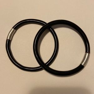 FINAL! Two black & silver bracelets